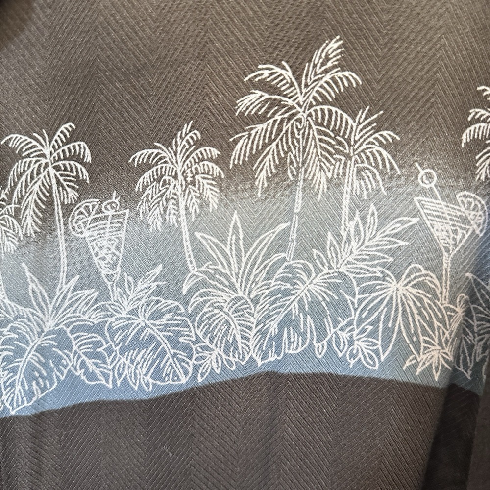 Campia Moda Shirt‎ Mens XL Brown Palm Bowling Style 100% Rayon - Picture 4 of 11